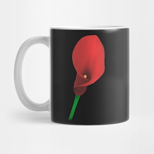 Striking Red Calla Lily for Flower Lovers Mug